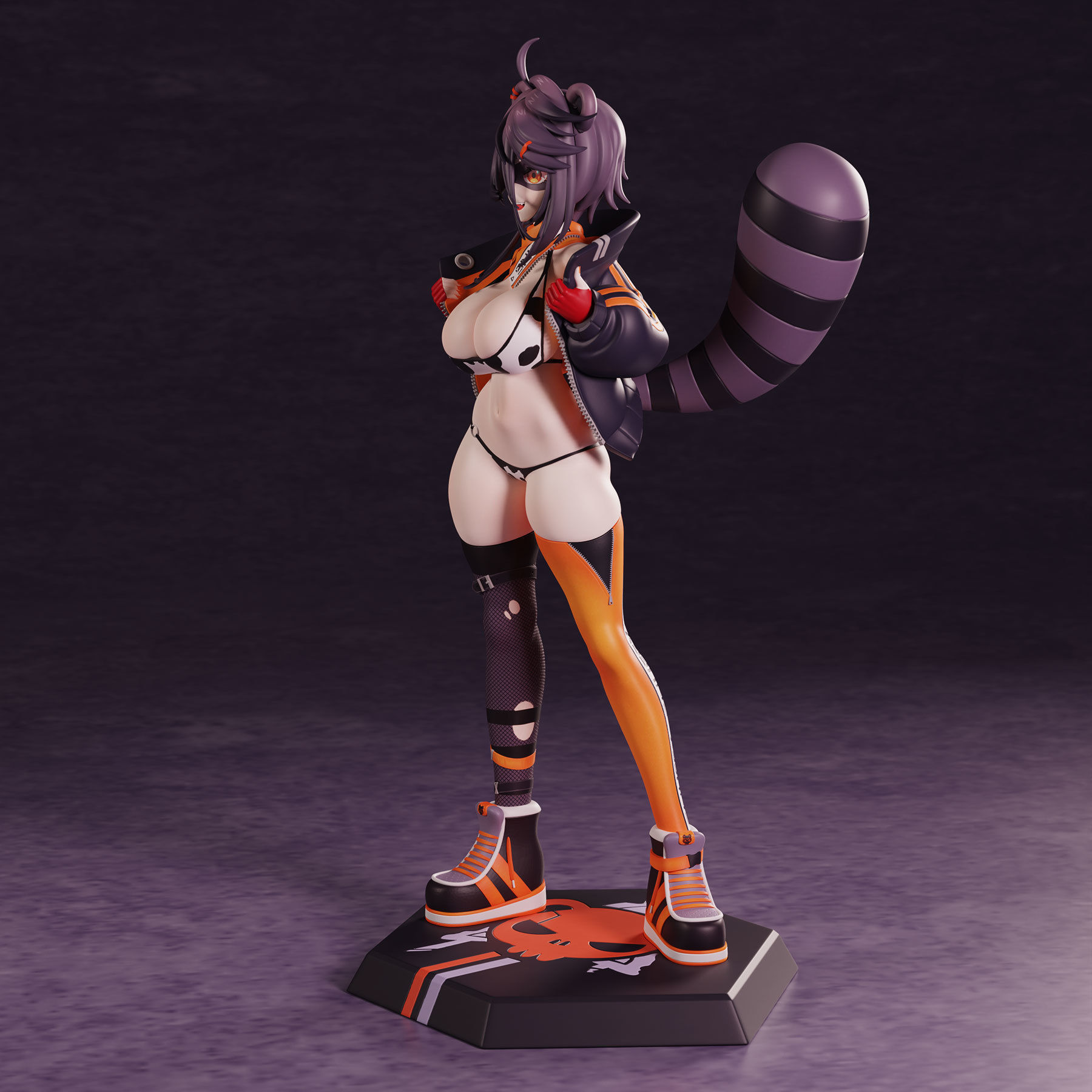 Snuffy Vtuber Figure 3D print model_7