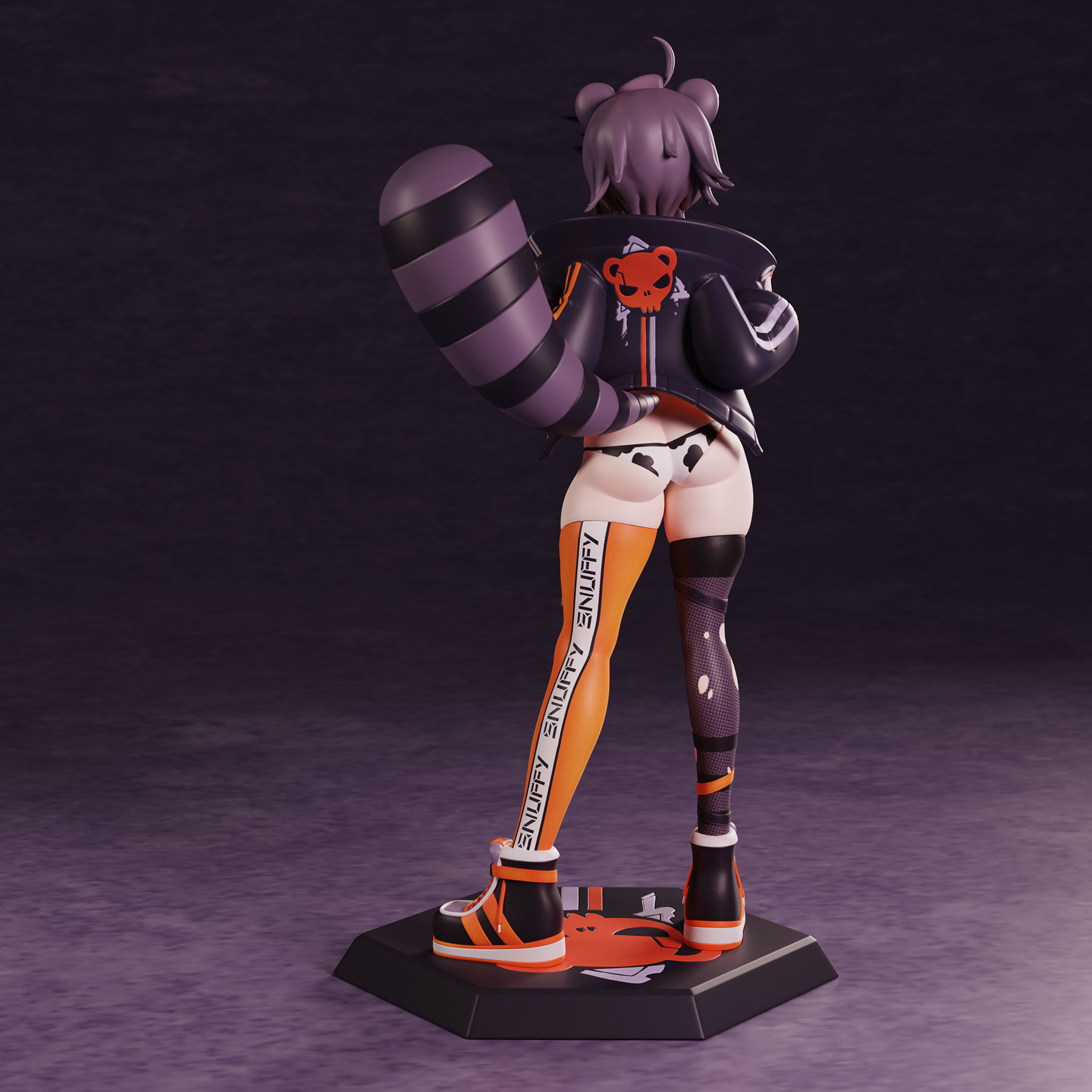 Snuffy Vtuber Figure 3D print model_5