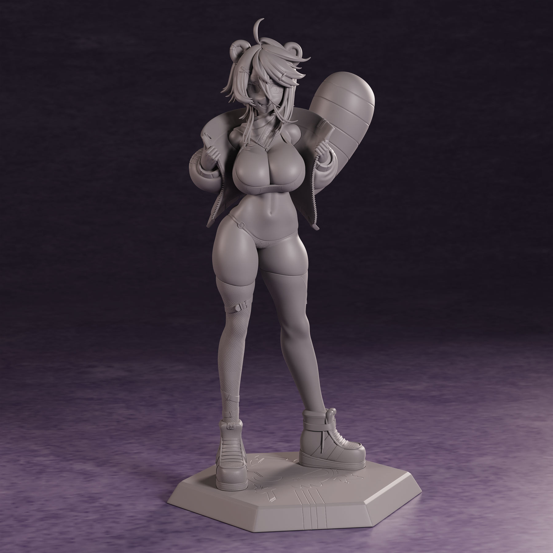 Snuffy Vtuber Figure 3D print model_2