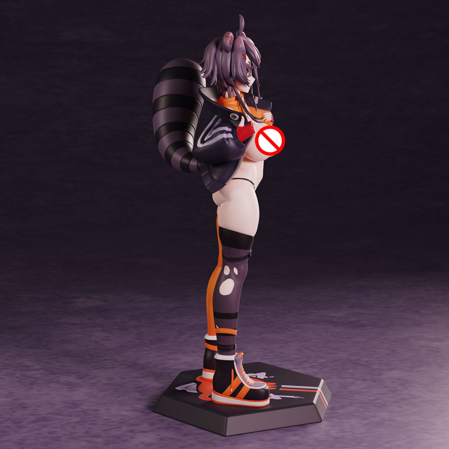 Snuffy Vtuber Figure 3D print model_12