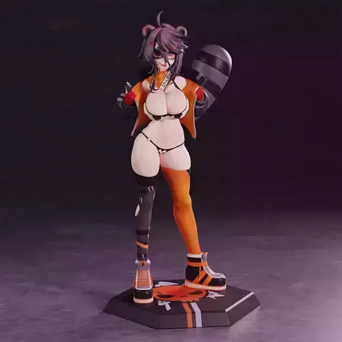Snuffy Vtuber Figure 3D print model