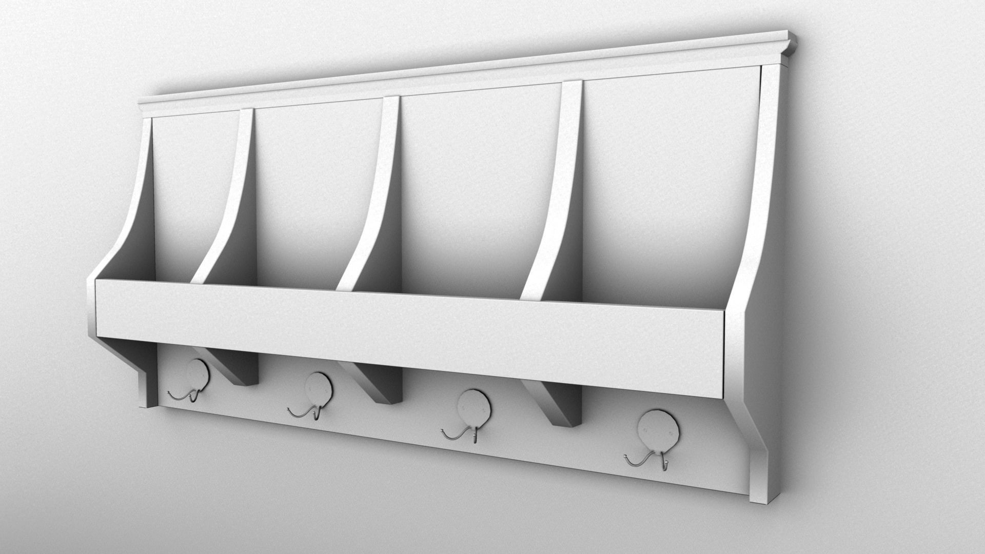 KEY HOLDER Low-poly 3D model_9