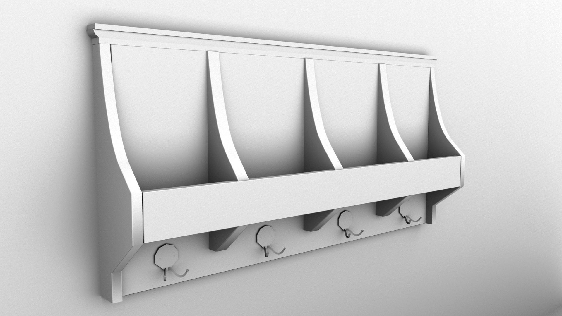 KEY HOLDER Low-poly 3D model_4