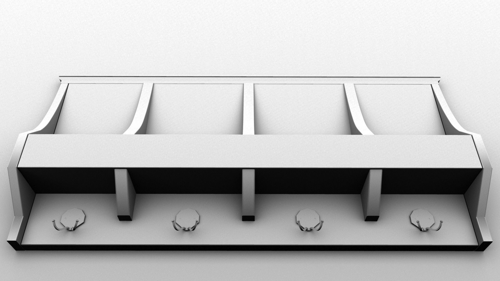 KEY HOLDER Low-poly 3D model_5