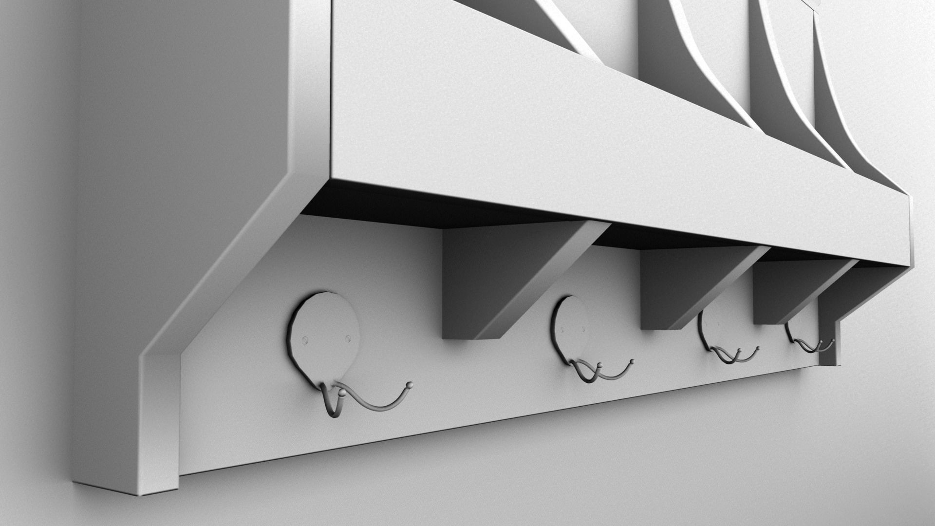 KEY HOLDER Low-poly 3D model_8