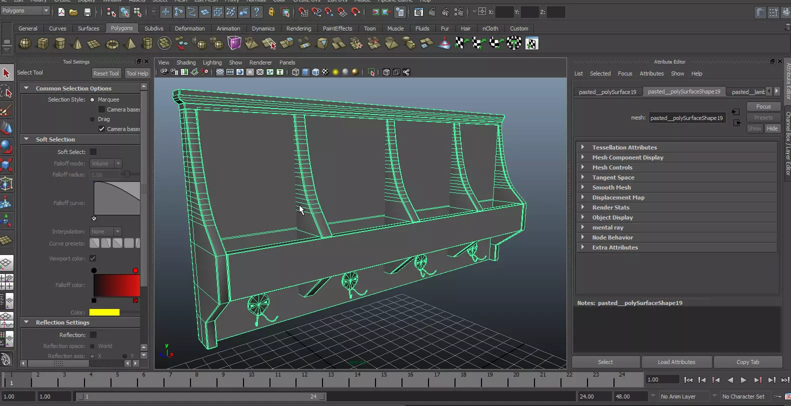 KEY HOLDER Low-poly 3D model_0