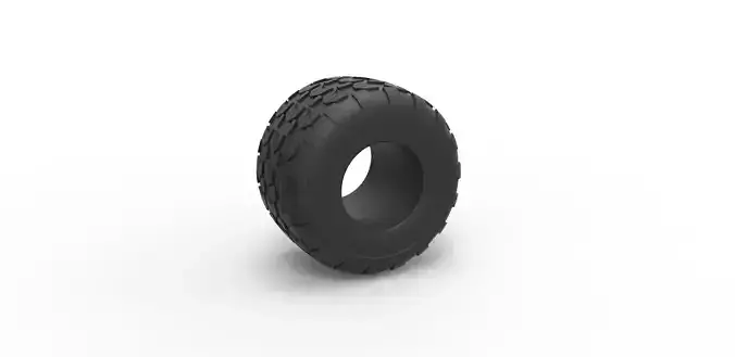 Monster Jam tire 6 Scale 1 to 25