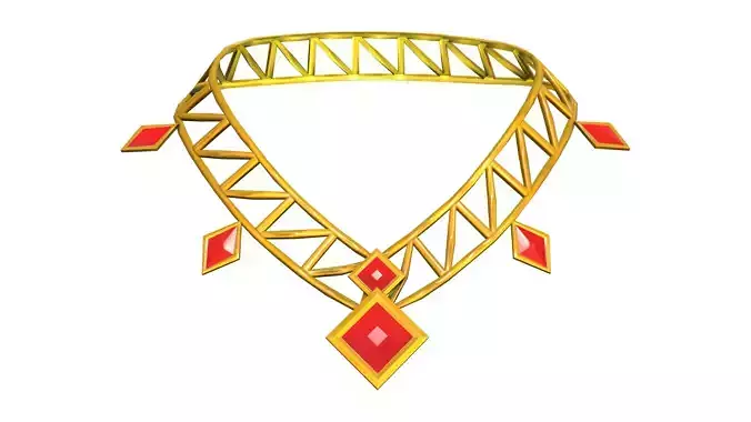 Gold Cranes Design Beauty Necklace