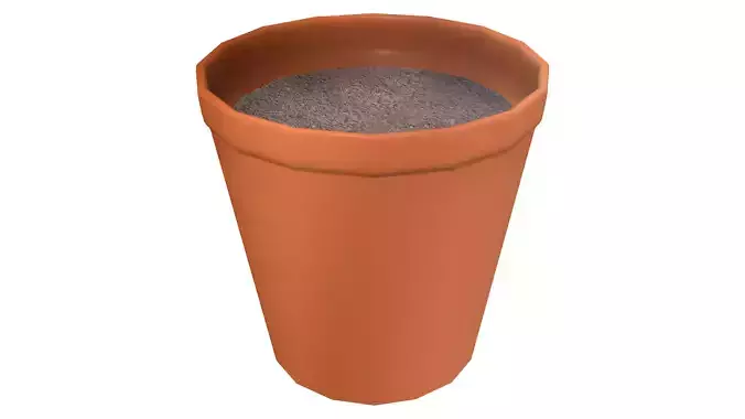Classic Brown Plant Pot