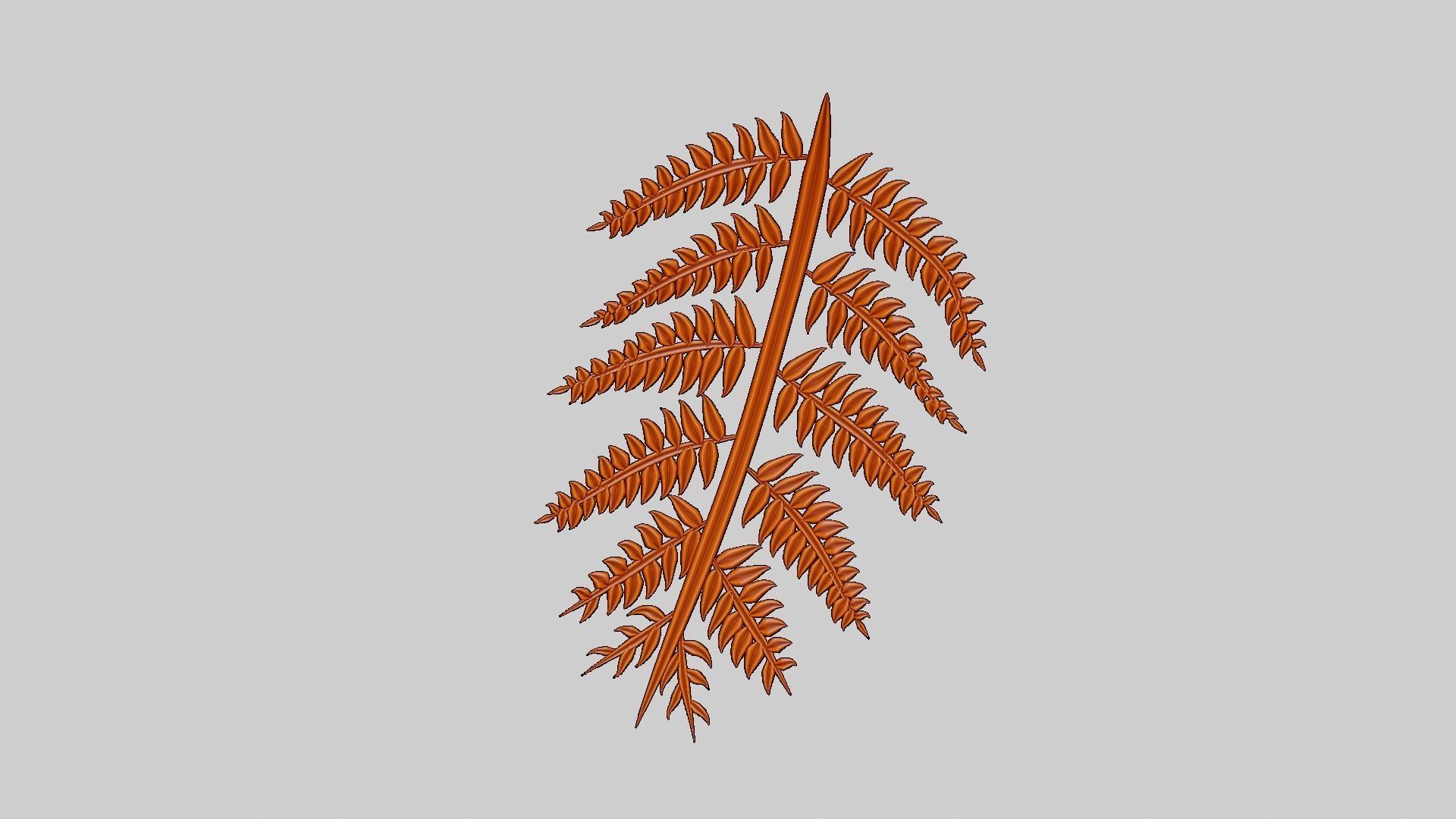 Fern Plant Branch 3D model_19