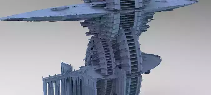 Art Deco Sci-Fi Temples 1 