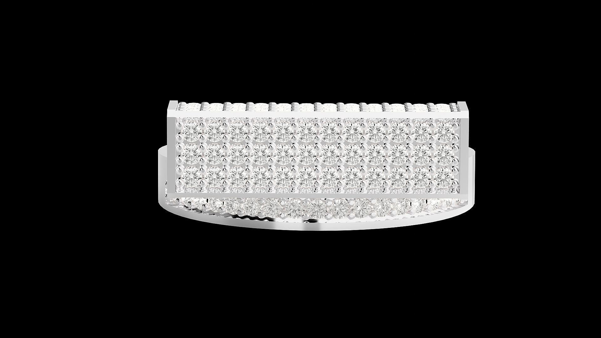 High Jewelry Cocktail Ring 3dm stl renders details 3D print model_18