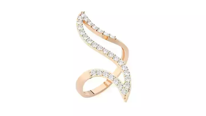 High Jewelry Cocktail Ring 3dm stl renders details 