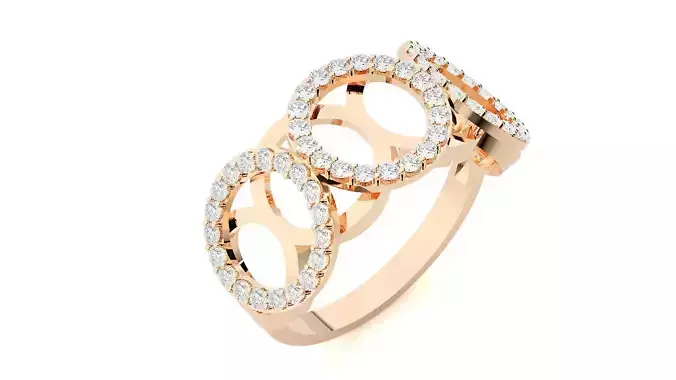 Marvel Dr Strange Overlapping circles High Jewelry Cocktail Ring 3D print model