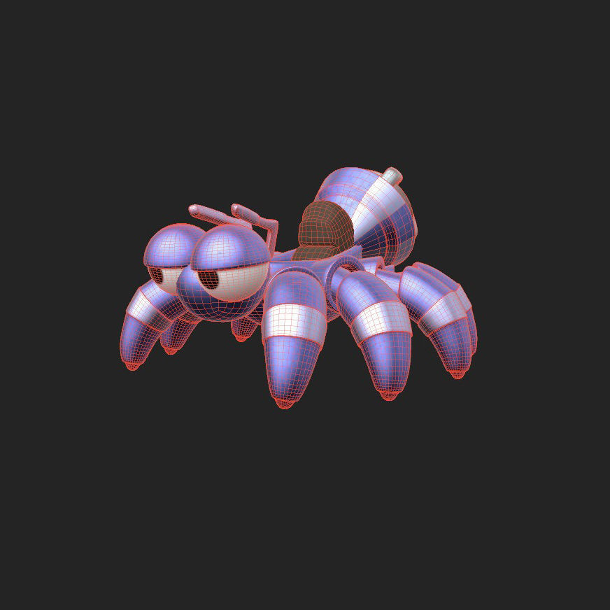 GunBound Aduka Low-poly 3D model_4