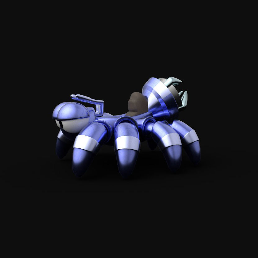 GunBound Aduka Low-poly 3D model_1