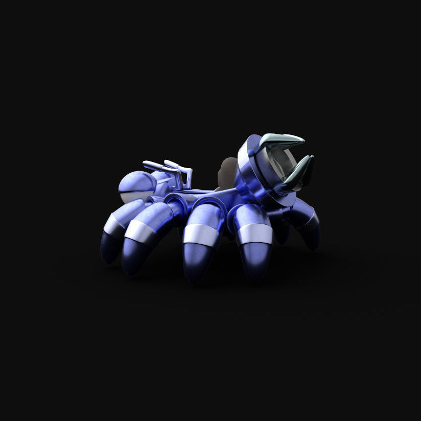 GunBound Aduka Low-poly 3D model_2