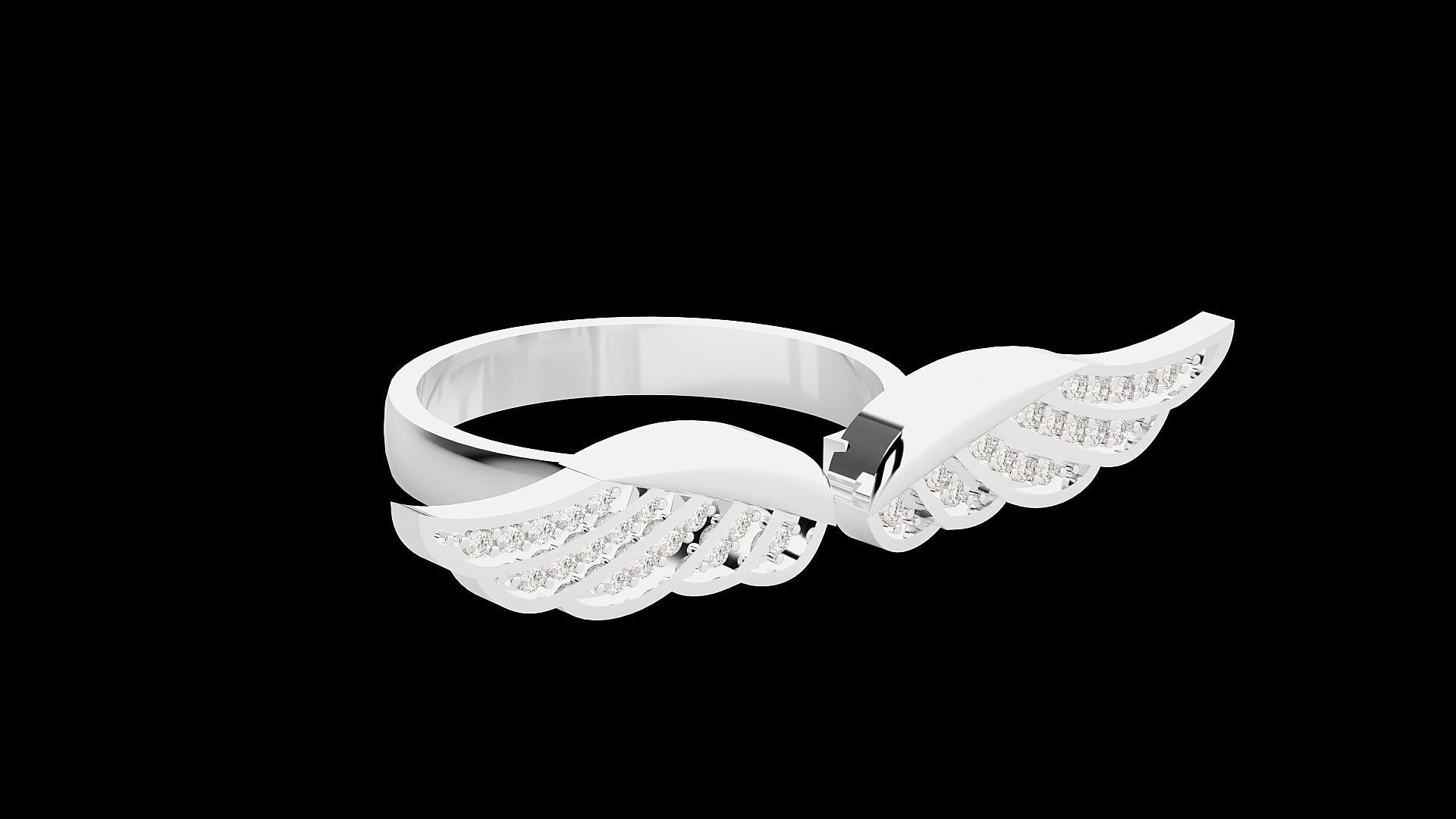Marvel Falcon Flying Wings High Jewelry Cocktail Ring 3dm stl 3D print model_22