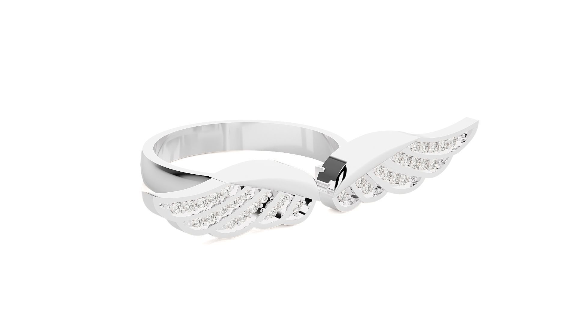 Marvel Falcon Flying Wings High Jewelry Cocktail Ring 3dm stl 3D print model_15