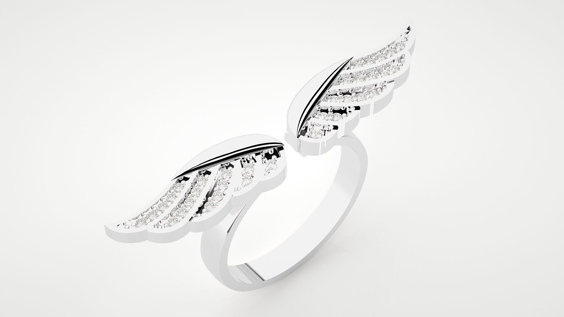 Marvel Falcon Flying Wings High Jewelry Cocktail Ring 3dm stl 3D print model_18