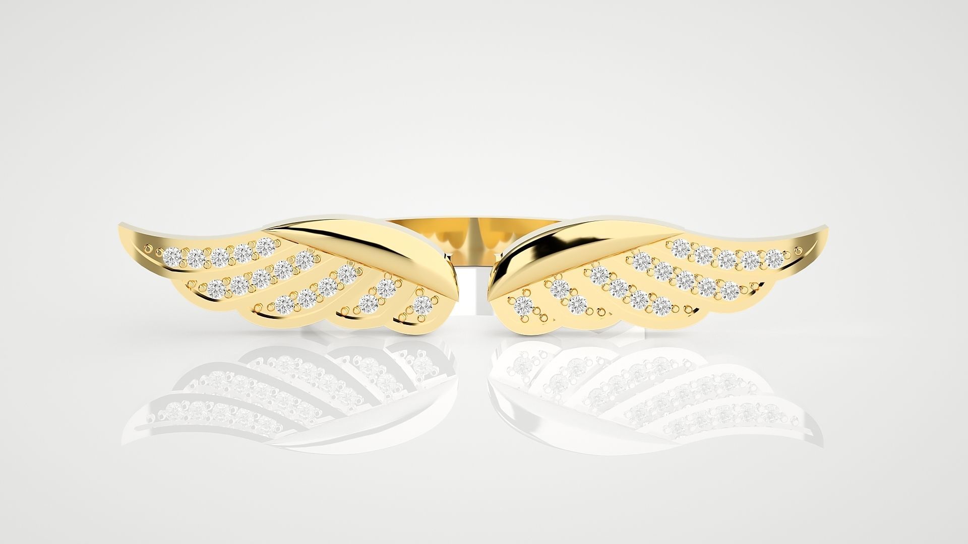 Marvel Falcon Flying Wings High Jewelry Cocktail Ring 3dm stl 3D print model_26