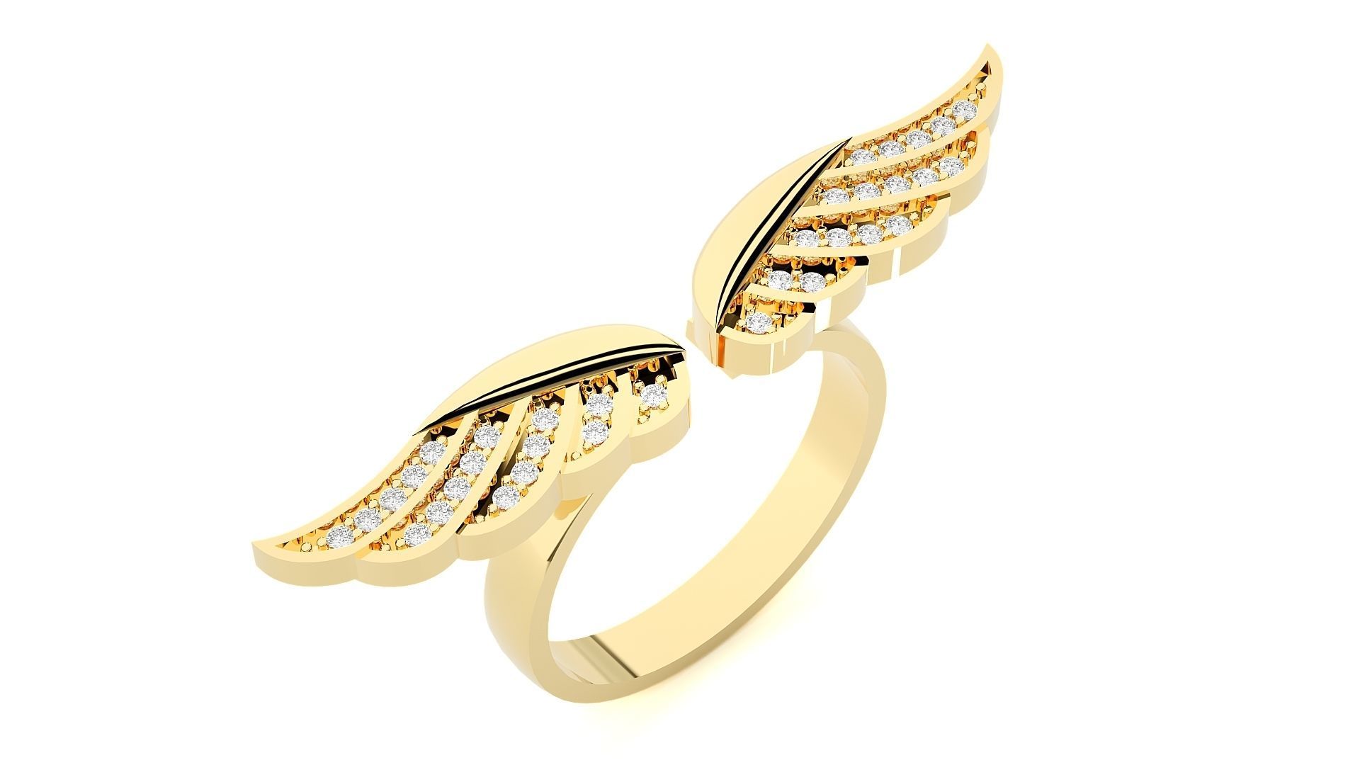 Marvel Falcon Flying Wings High Jewelry Cocktail Ring 3dm stl 3D print model_29