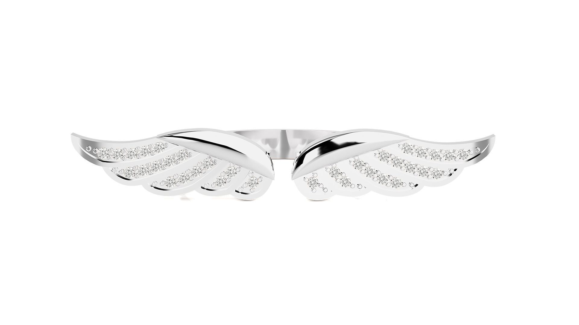 Marvel Falcon Flying Wings High Jewelry Cocktail Ring 3dm stl 3D print model_13