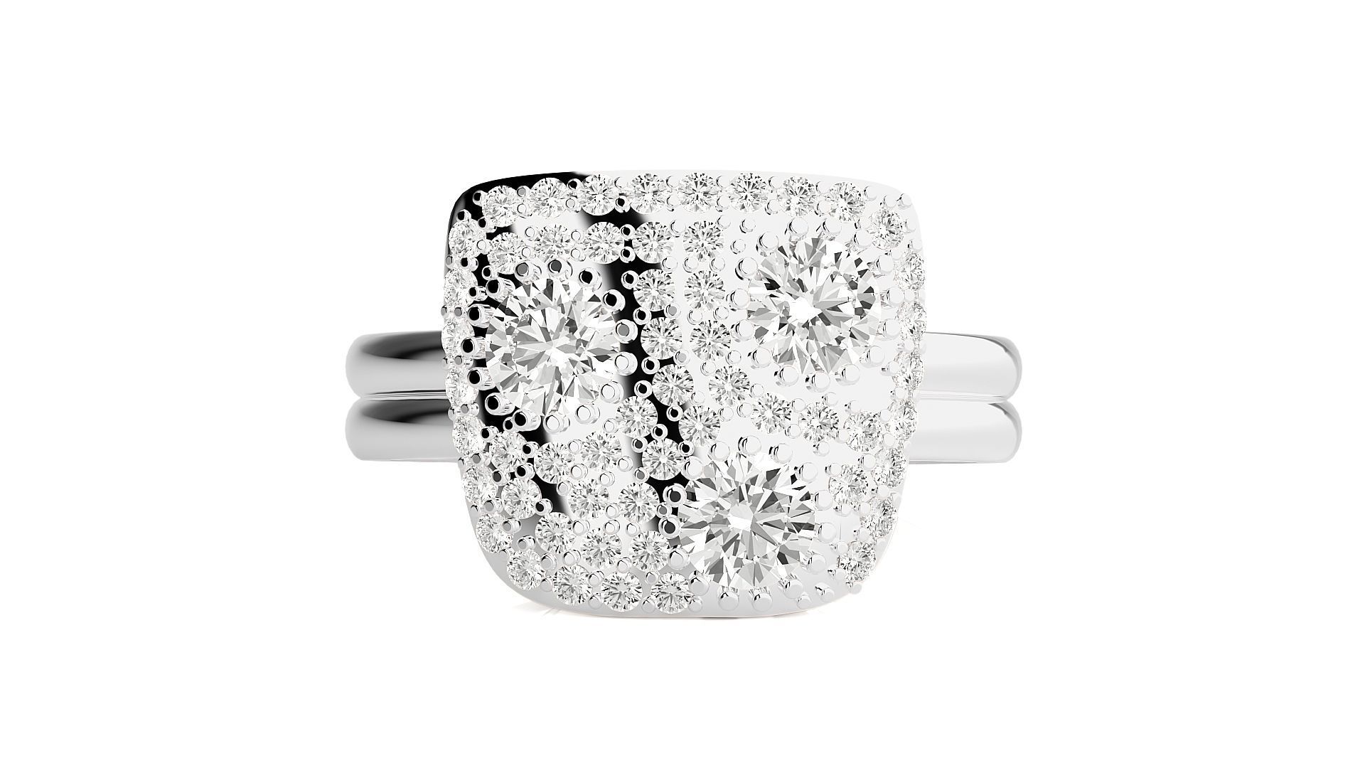 Groot Face High Jewelry Cocktail Ring 3dm stl renders details 3D print model_13