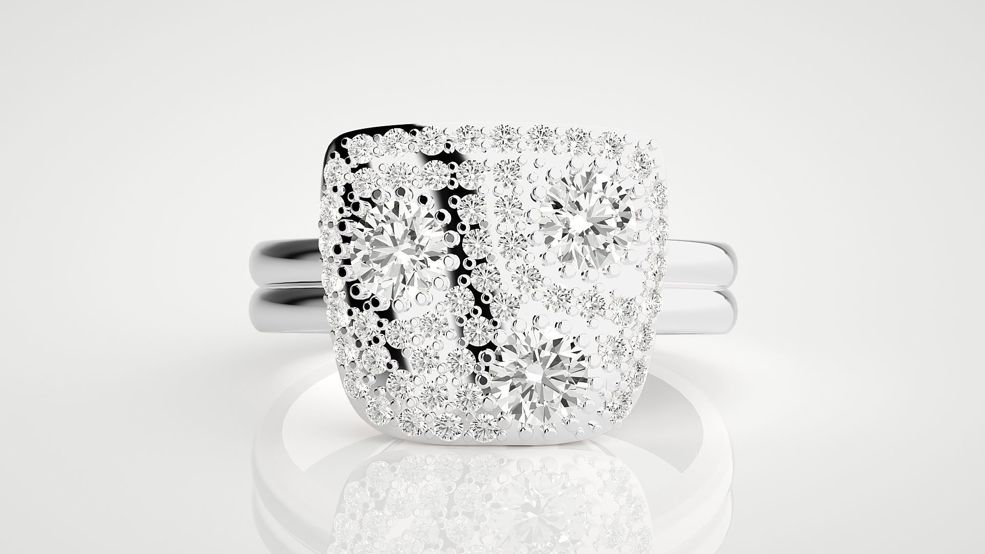 Groot Face High Jewelry Cocktail Ring 3dm stl renders details 3D print model_14