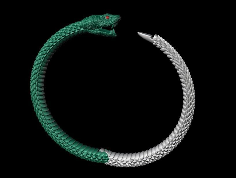 bracelecs snake 3D print model_5