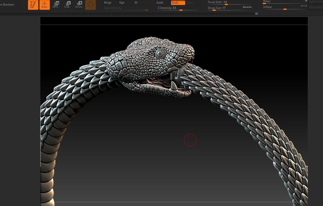 bracelecs snake 3D print model_2