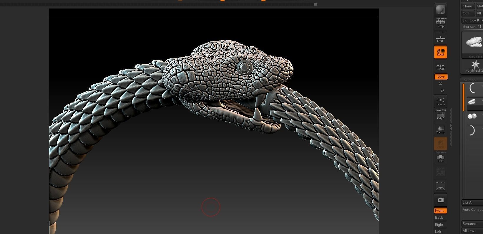 bracelecs snake 3D print model_1
