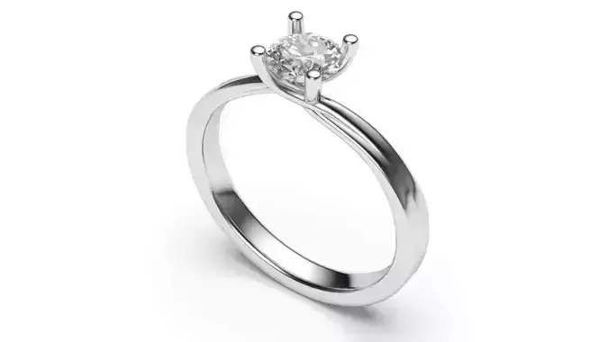 solitaire with ring sizes  8 part S59