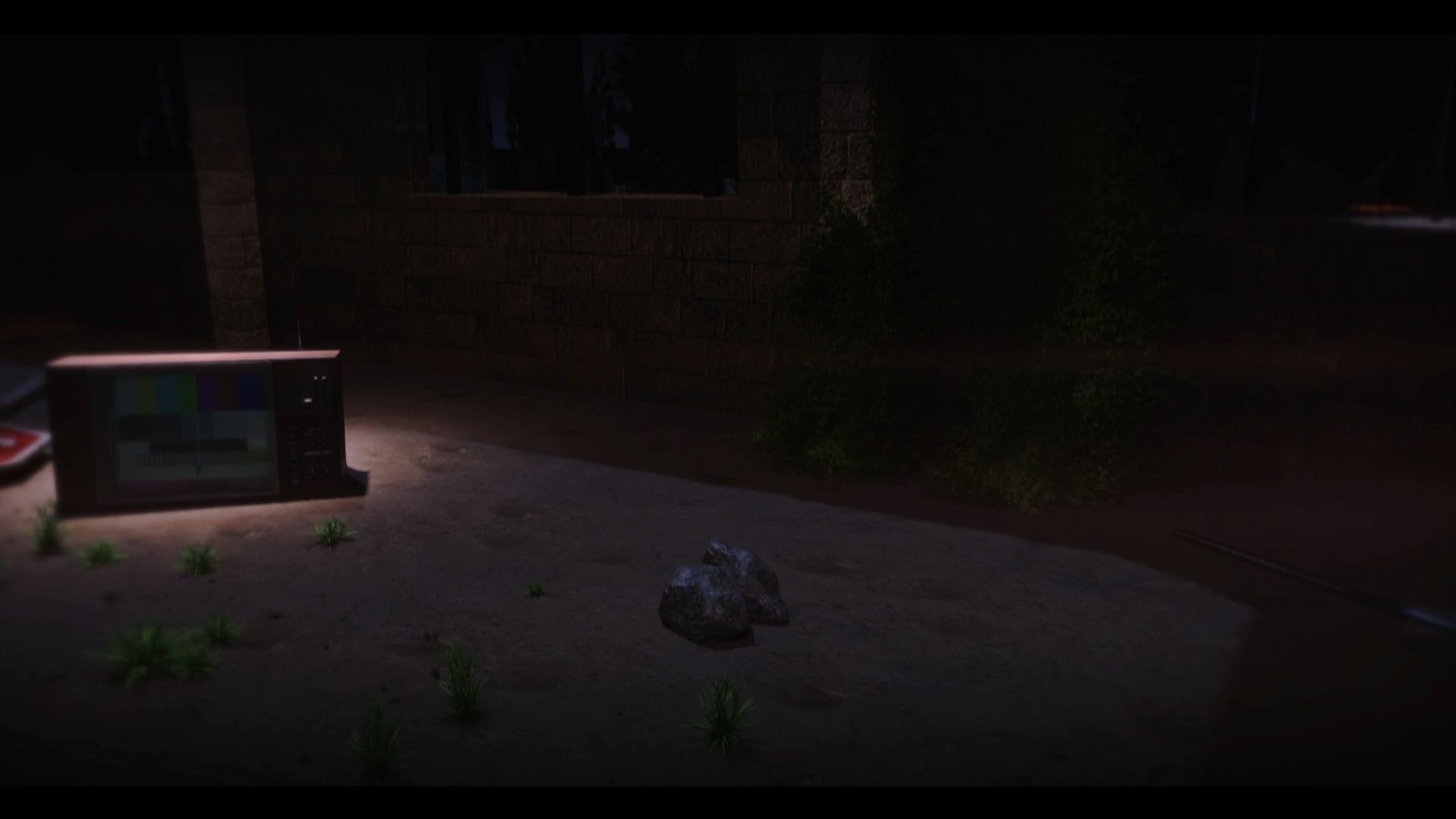 Abandoned warehouse 3D model - TV - chair - animated camera 3D model_5