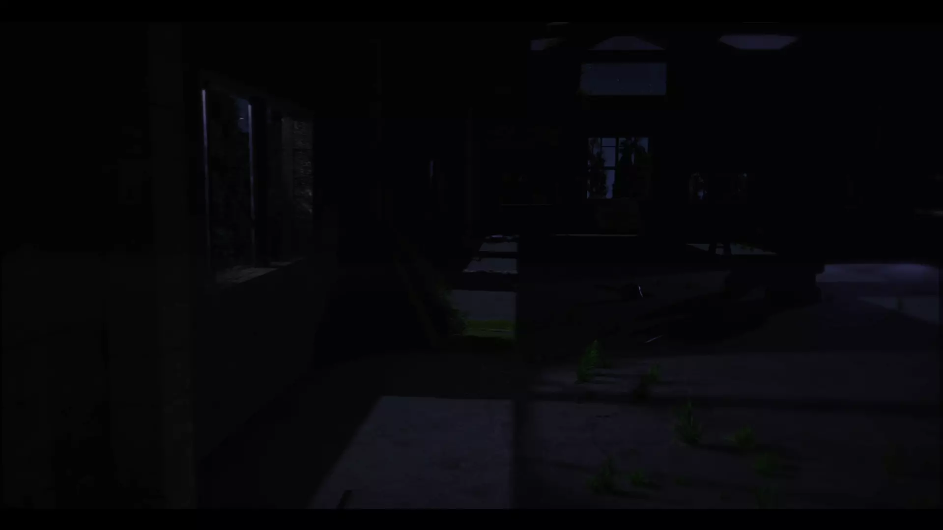 Abandoned warehouse 3D model - TV - chair - animated camera 3D model_0