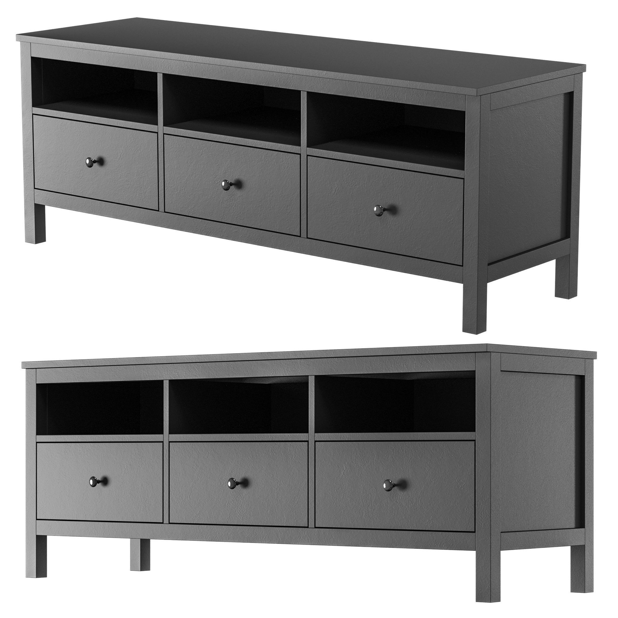 IKEA - HEMNES TV stand 3D model_1