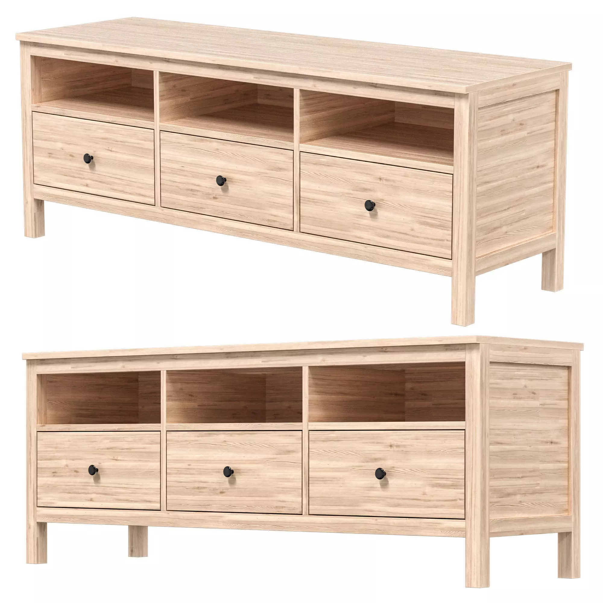 IKEA - HEMNES TV stand 3D model_0