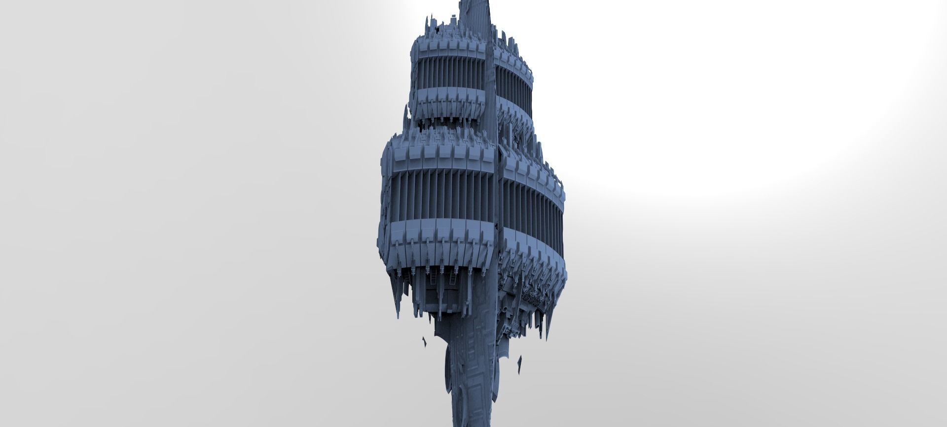 Art Deco Sci-Fi Temples 7  3D model_1