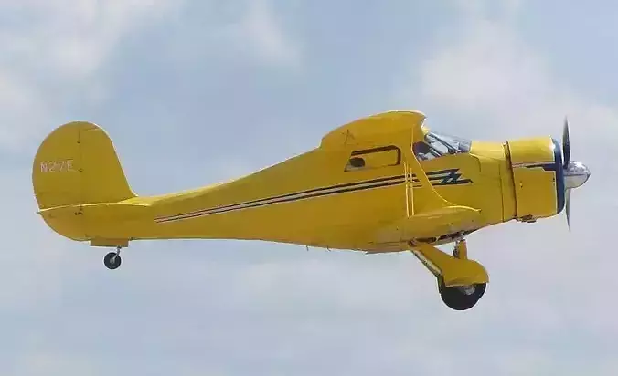 Beechcraft 17 Staggerwing 3D model