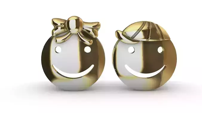 Boy and Girl face Pendant