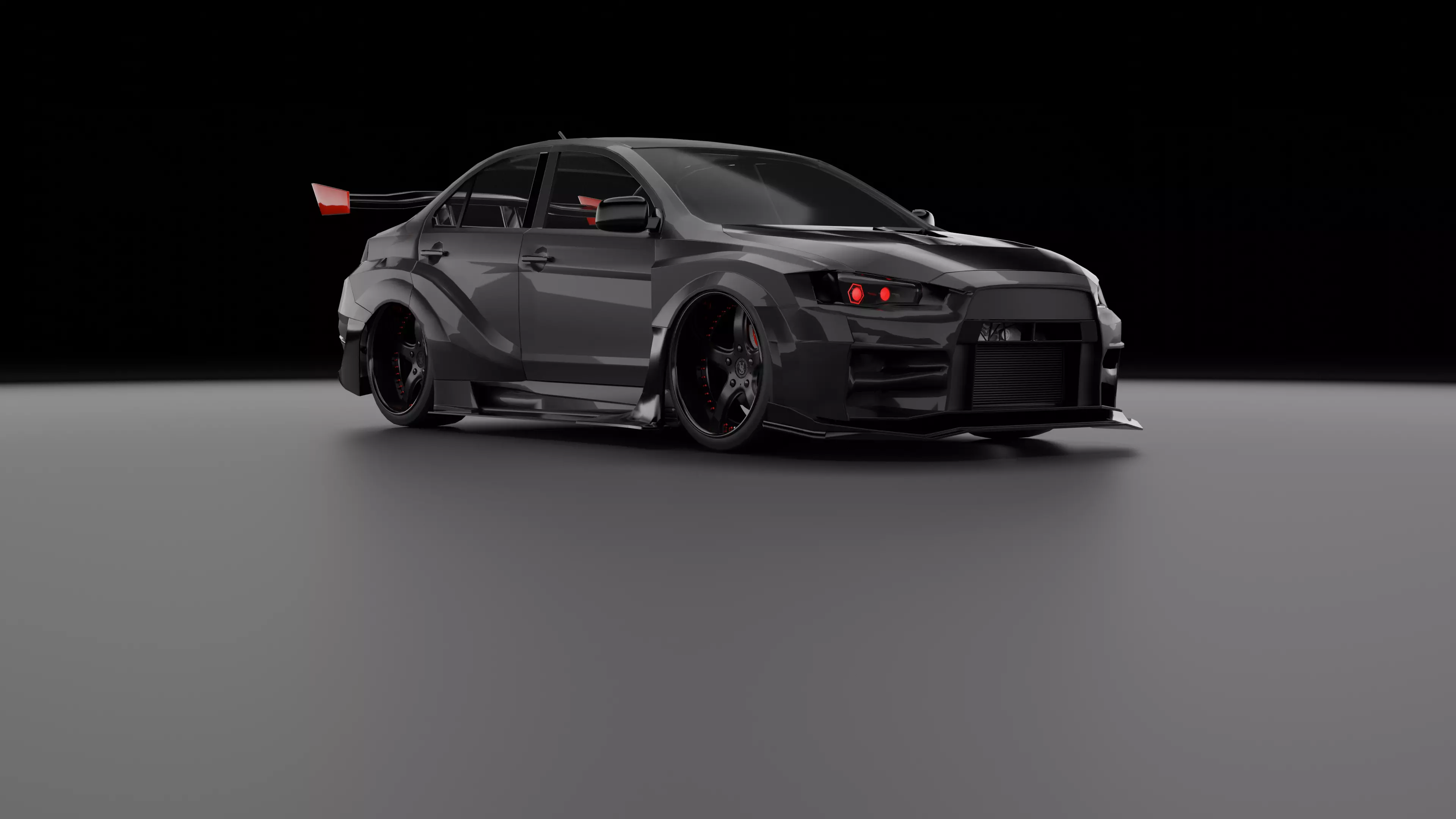 Jdm lancer evo 3D model