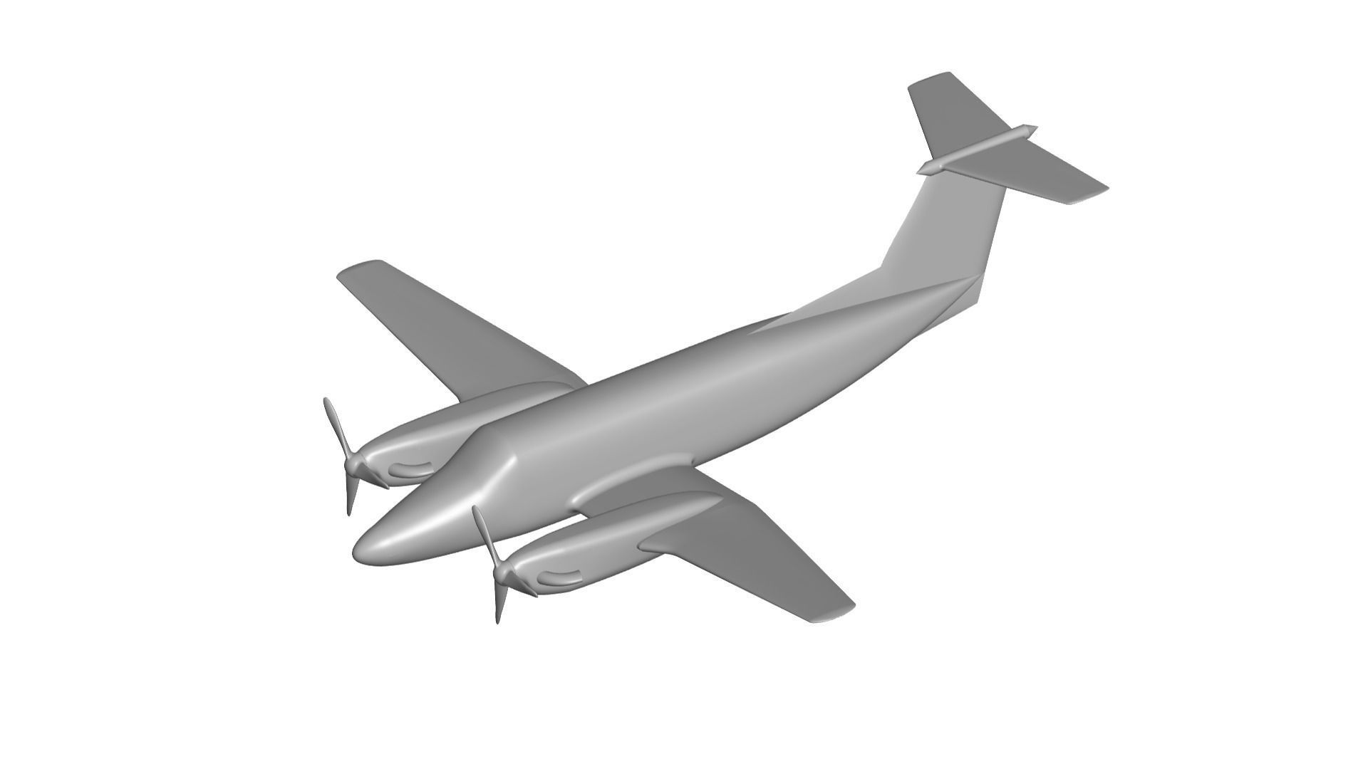 Beechcraft Super King Air 3D model_1