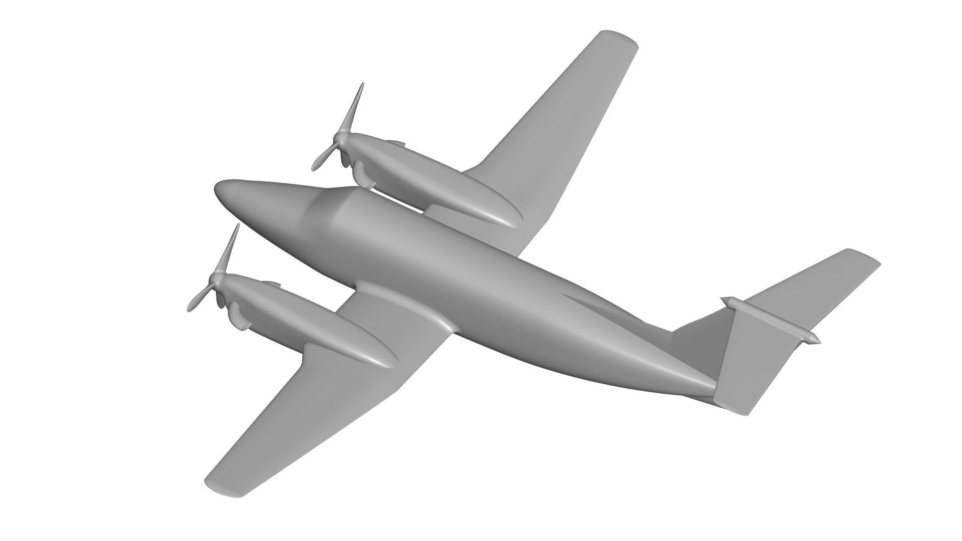 Beechcraft Super King Air 3D model_3