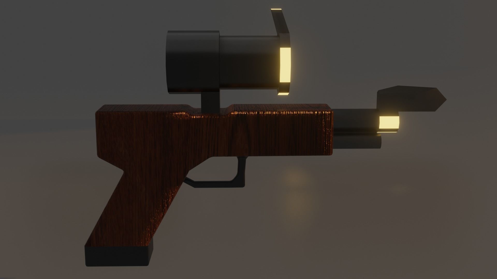 GUN FANTASY GAME ASSET Free low-poly 3D model_1
