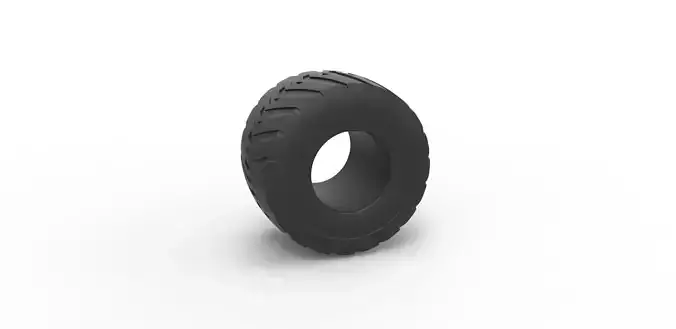 Monster Jam tire 7 Scale 1 to 25