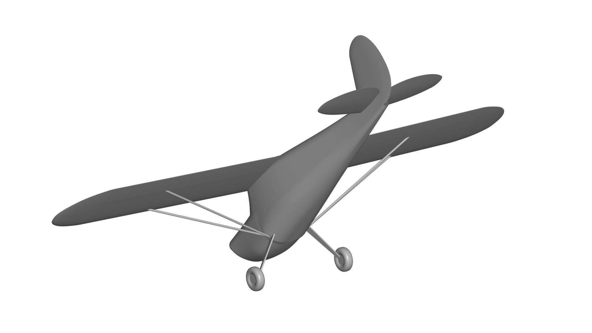 Cessna 140 3D model_3