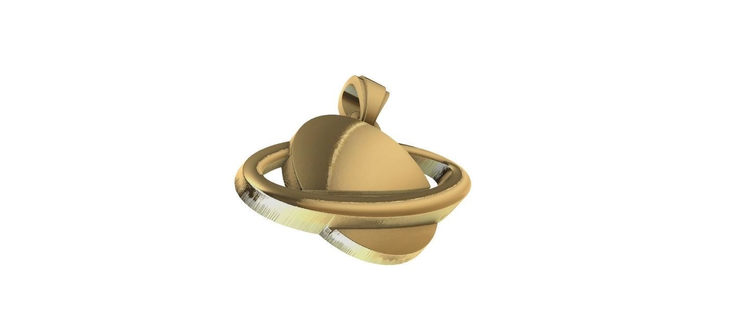 Saturn Pendant 3D print model_13