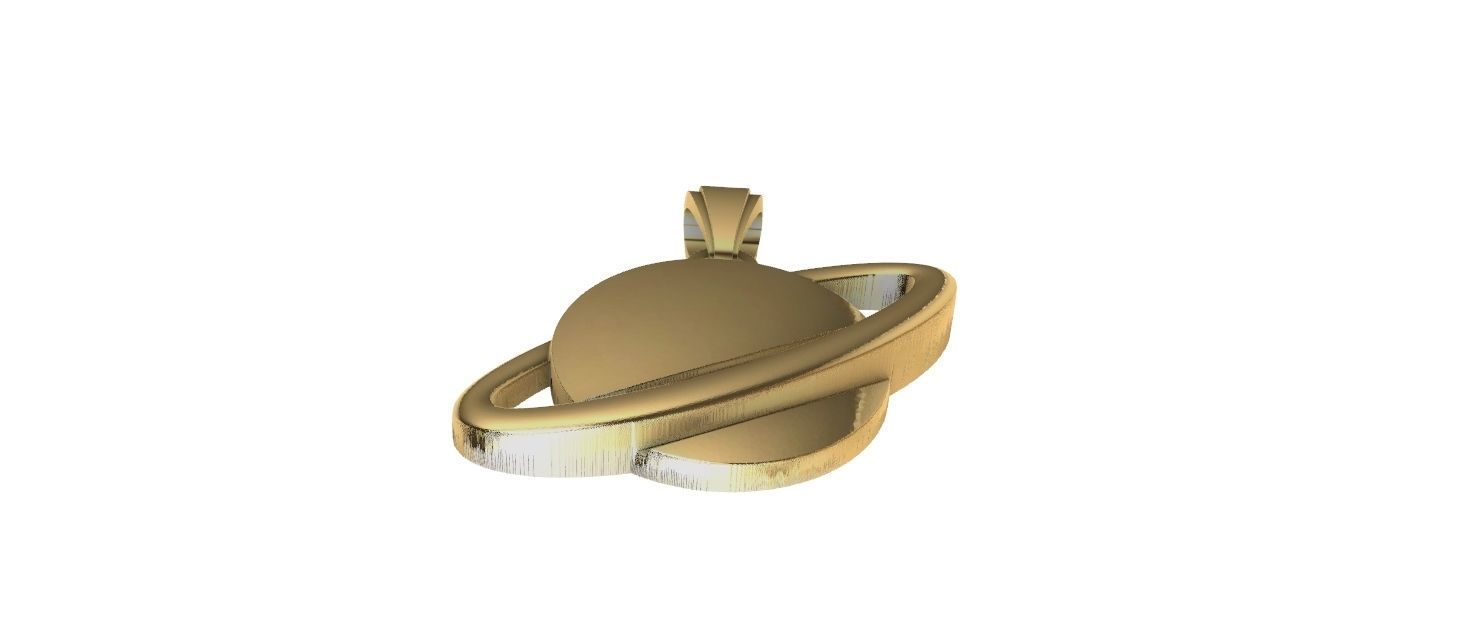 Saturn Pendant 3D print model_19