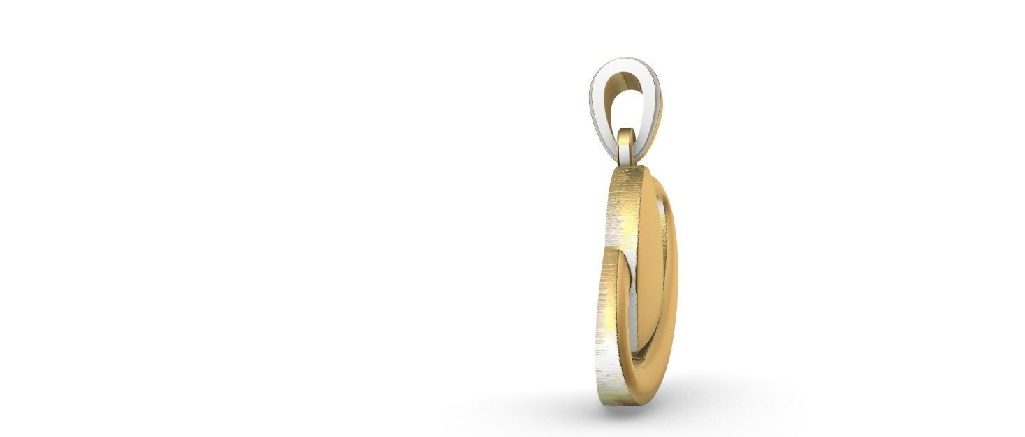 Saturn Pendant 3D print model_3