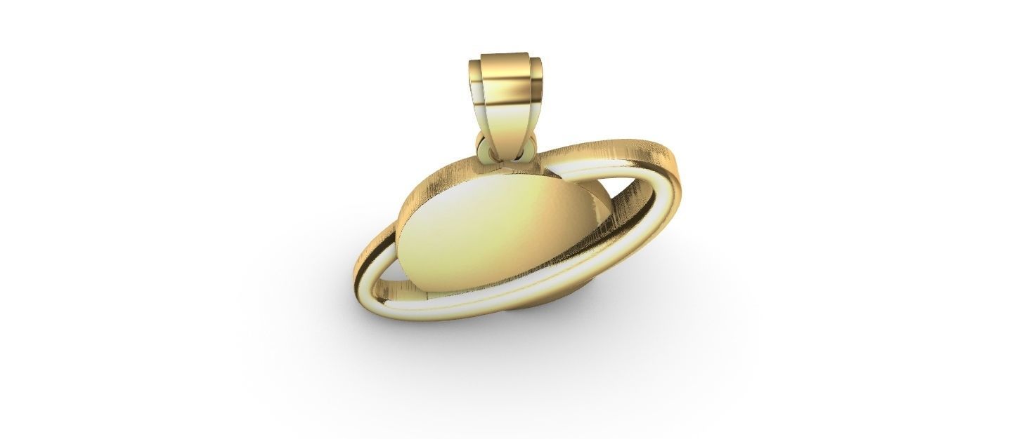 Saturn Pendant 3D print model_15
